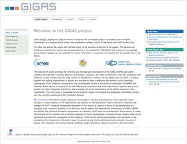Gigas Webauftritt