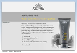Kamill MEN Webauftritt