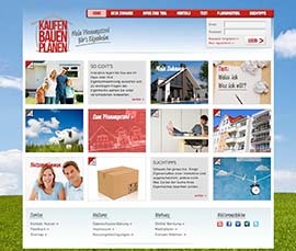 KAUFEN BAUEN PLANEN Webauftritt